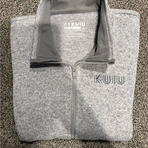 KUIU Heather Gray Full-Zip Sweater Pullover